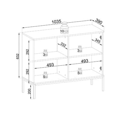 Sento Display Cabinet 104cm