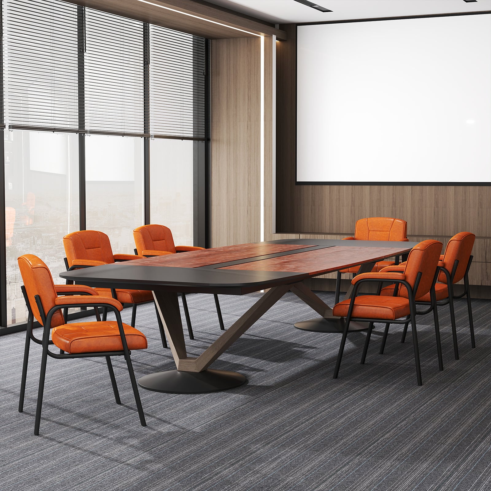 Set of 2 Big and Tall Guest Chair Waiting Room Chairfor Reception Meeting-Coffee