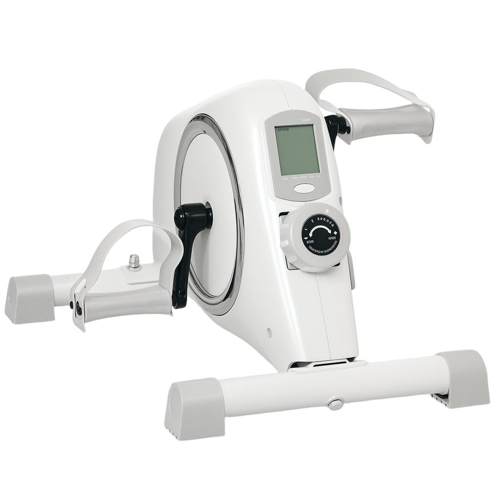 SPORTNOW Pedal Exerciser with Eight Level Magnetic Resistance, with Eight-Level Magnetic Resistance, White