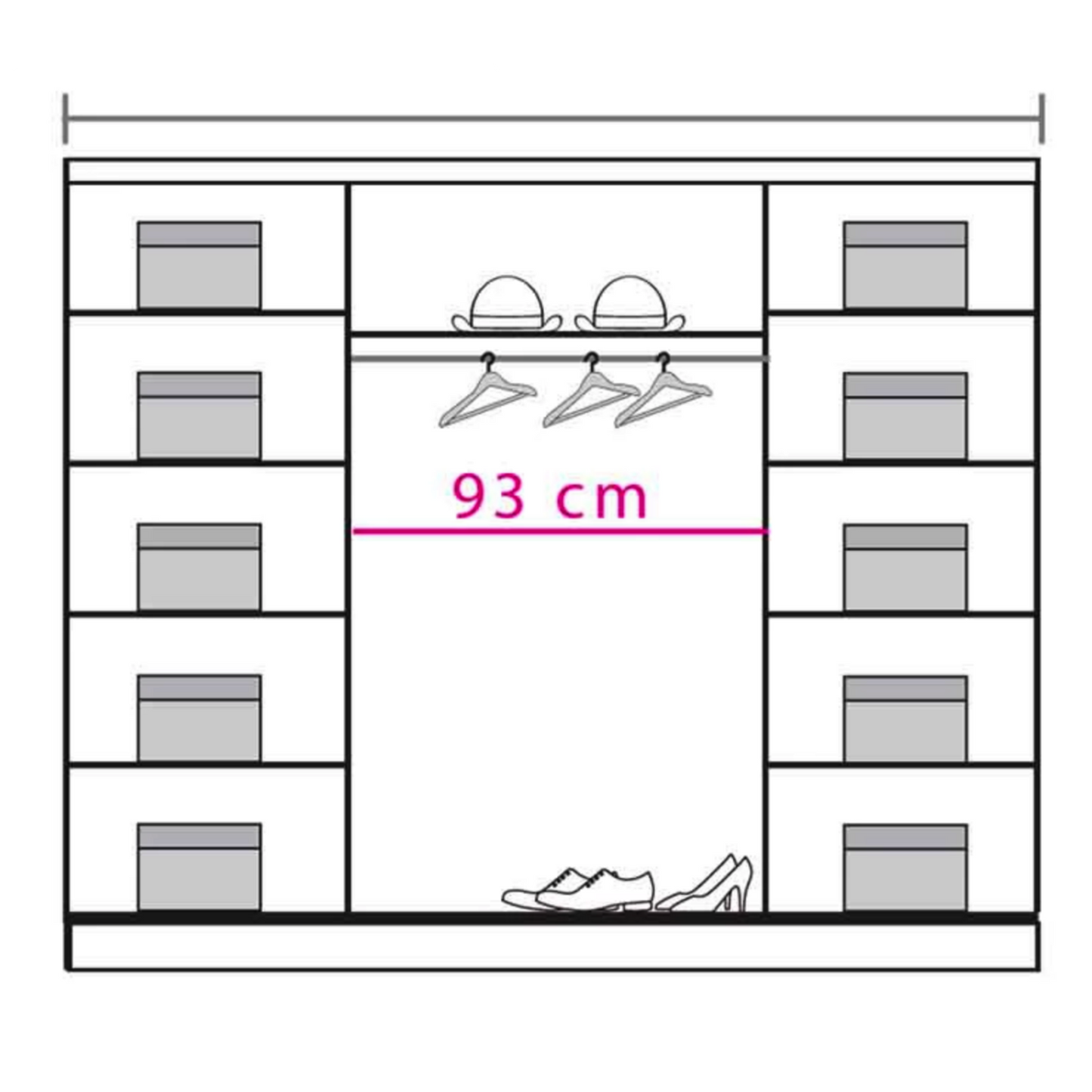 Dome DO8 Sliding Door Wardrobe 240cm