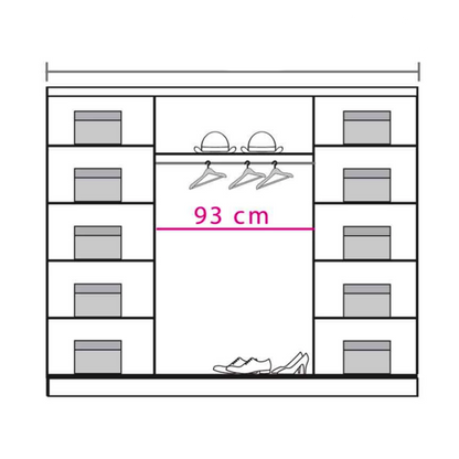 Dome DO6 Sliding Door Wardrobe