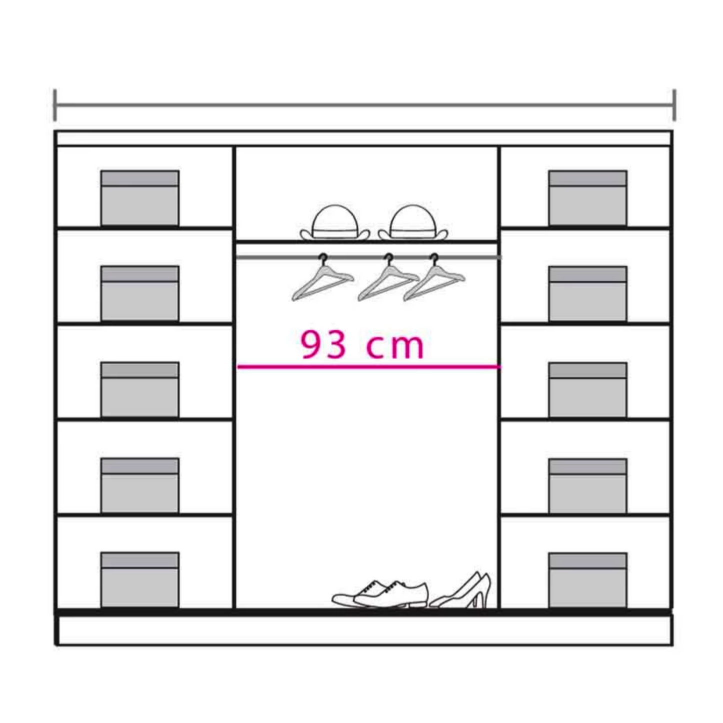 Dome DO4 Sliding Door Wardrobe 240cm