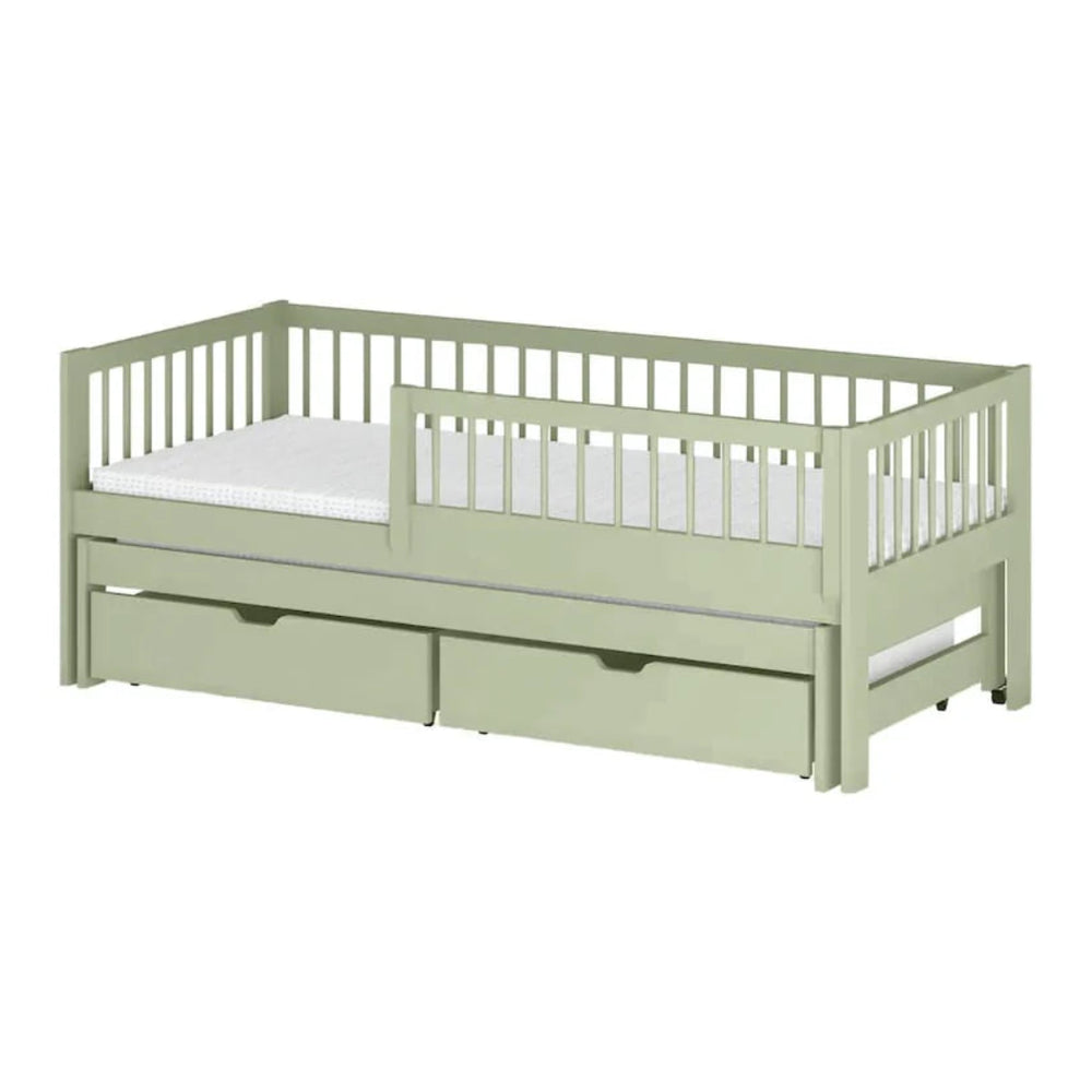 Wooden Bed Softi With Trundle