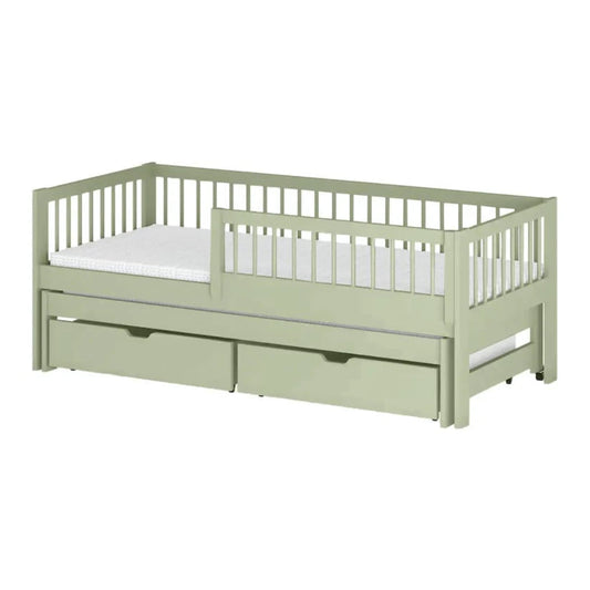 Wooden Bed Softi With Trundle