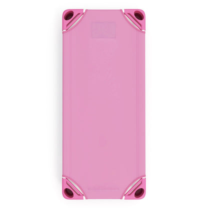 Stackable Kids Nap Cot with Easy Lift Corner for Preschool Boys Girls-Pink