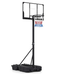 Stepless Adjustable Basketball Hoop with Stable Weighted Base