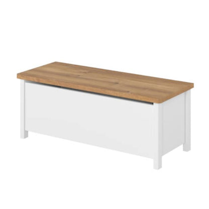 Wooden desk with white frame on a white background