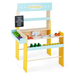 Kid's Pretend Play Grocery Store-Blue
