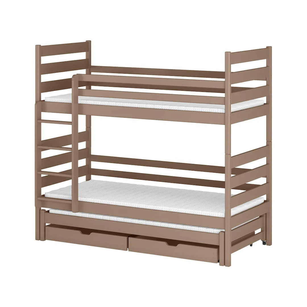 Tomi Bunk Bed with Trundle and Storage