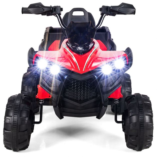 6 Wheels Kids Electric ATV with 4 Motors-Red