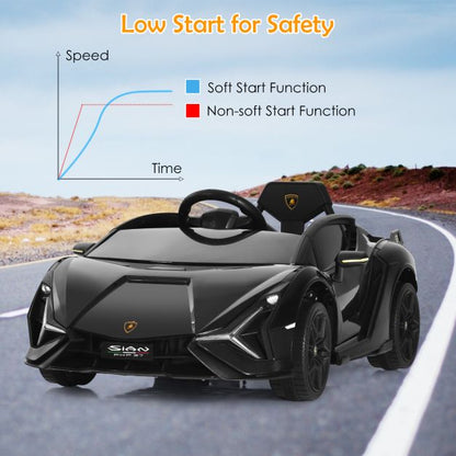 12V Kids Electric Ride on Car with Remote Control-Black