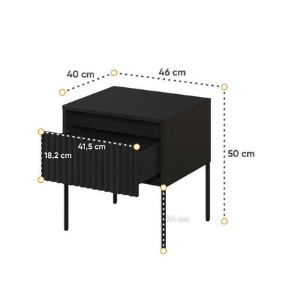 Trend Gold-10 Bedside Cabinet 46cm