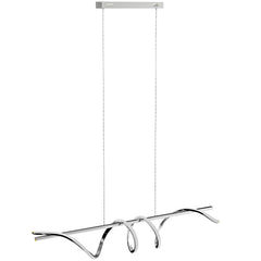 HOMCOM Pendant Light with 3 Colour Temperatures - Silver Tone