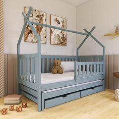 Wooden Single Bed Tytus With Trundle