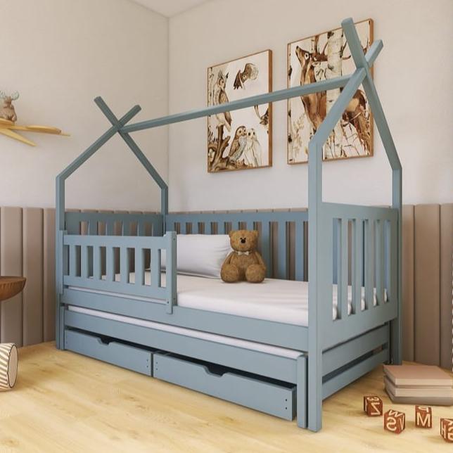 Wooden Single Bed Tytus With Trundle