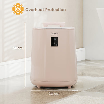 Towel Warmer for Bathroom 18 L Large Portable Hot Towel Bucket-Pink