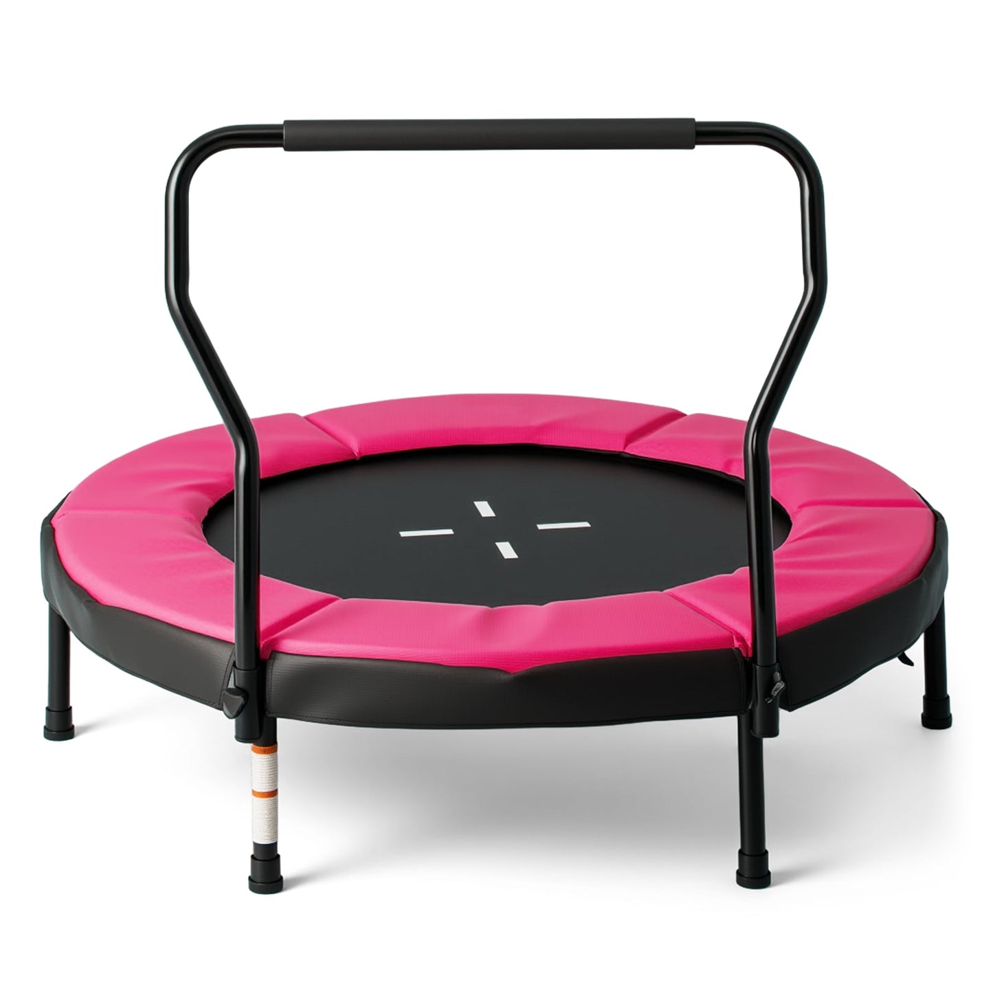 Trampoline for Kids Indoor Outdoor Fitness Trampoline with Handlebar-Pink