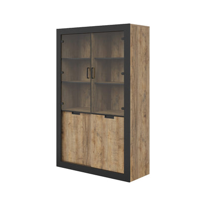 Tudor 12 Tall Display Cabinet 120cm