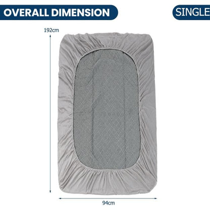 Twin/Queen/King Size Luxury Super Soft Velvet Mattress Protector-Twin size