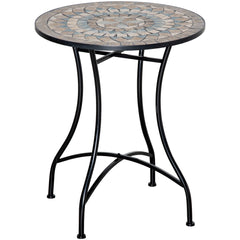 Outsunny Î¦60cm Mosaic Outdoor Patio Table - Green