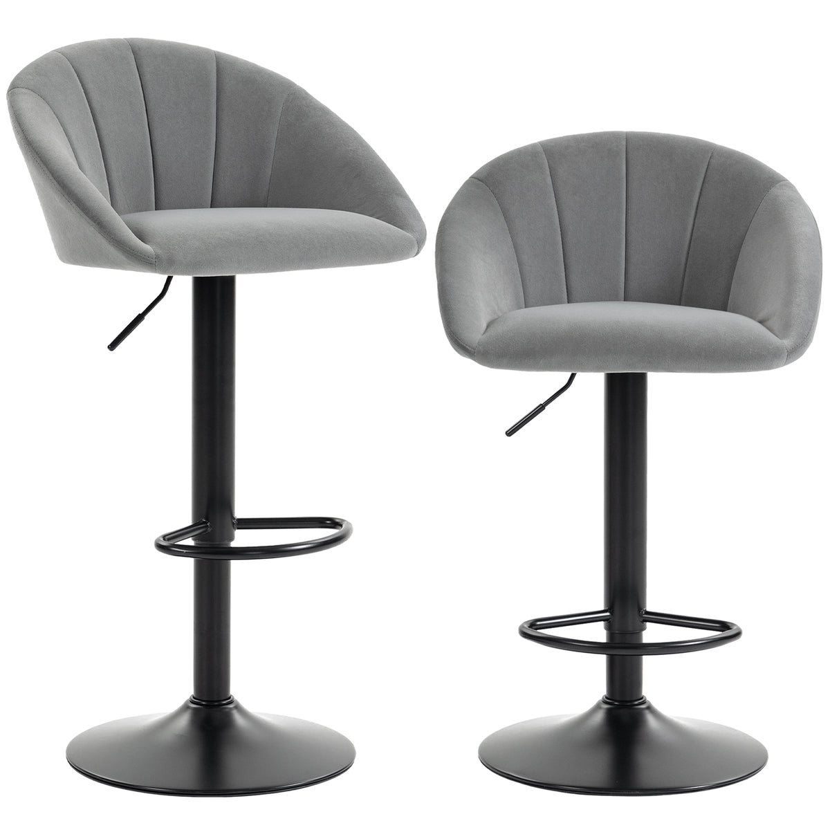 HOMCOM stool counter backs