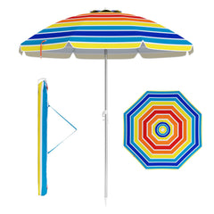 UPF50+ Sun Protection Portable Outdoor Sunshade Parasol-Colourful
