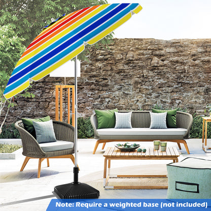 UPF50+ Sun Protection Portable Outdoor Sunshade Parasol-Colourful