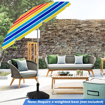 UPF50+ Sun Protection Portable Outdoor Sunshade Parasol-Colourful