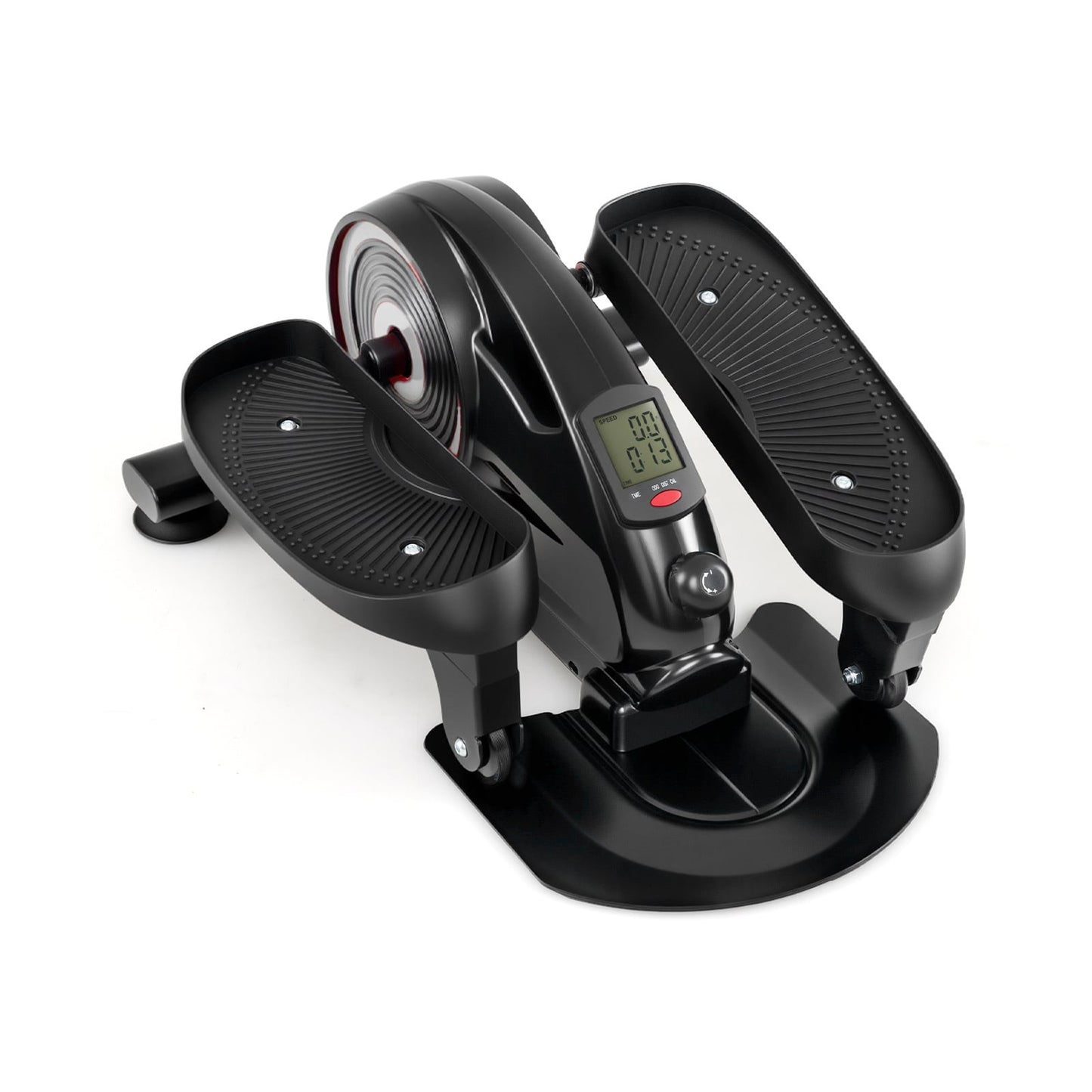 Under Desk Elliptical Pedal Exerciser Adjustable Magnetic Resistance and Whisper Quiet-Silver