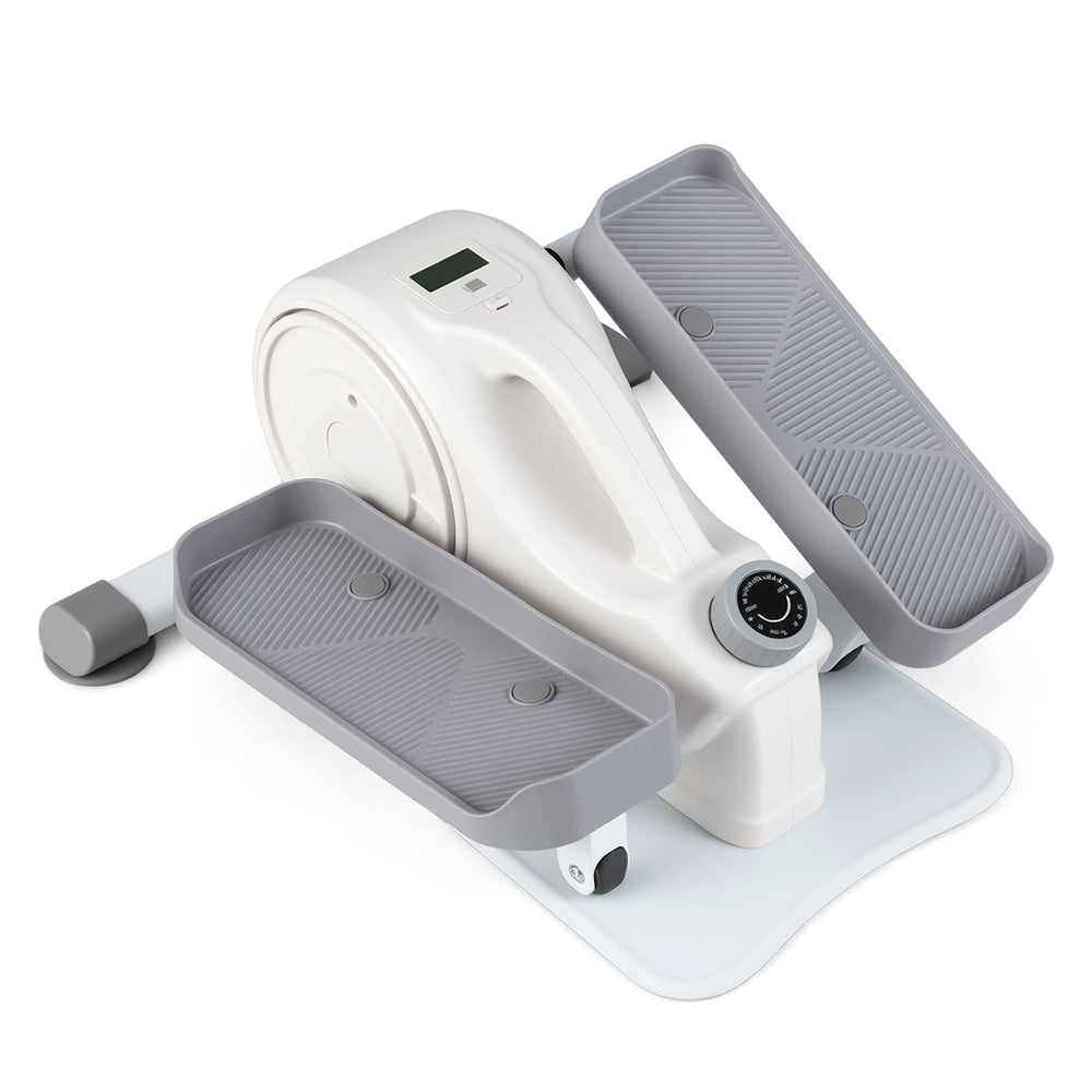 Under Desk Elliptical Pedal Exerciser with Forward-White