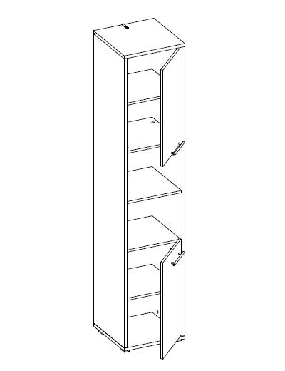 CP-08 Tall Storage Cabinet for Vertical Wall Bed Concept Pro