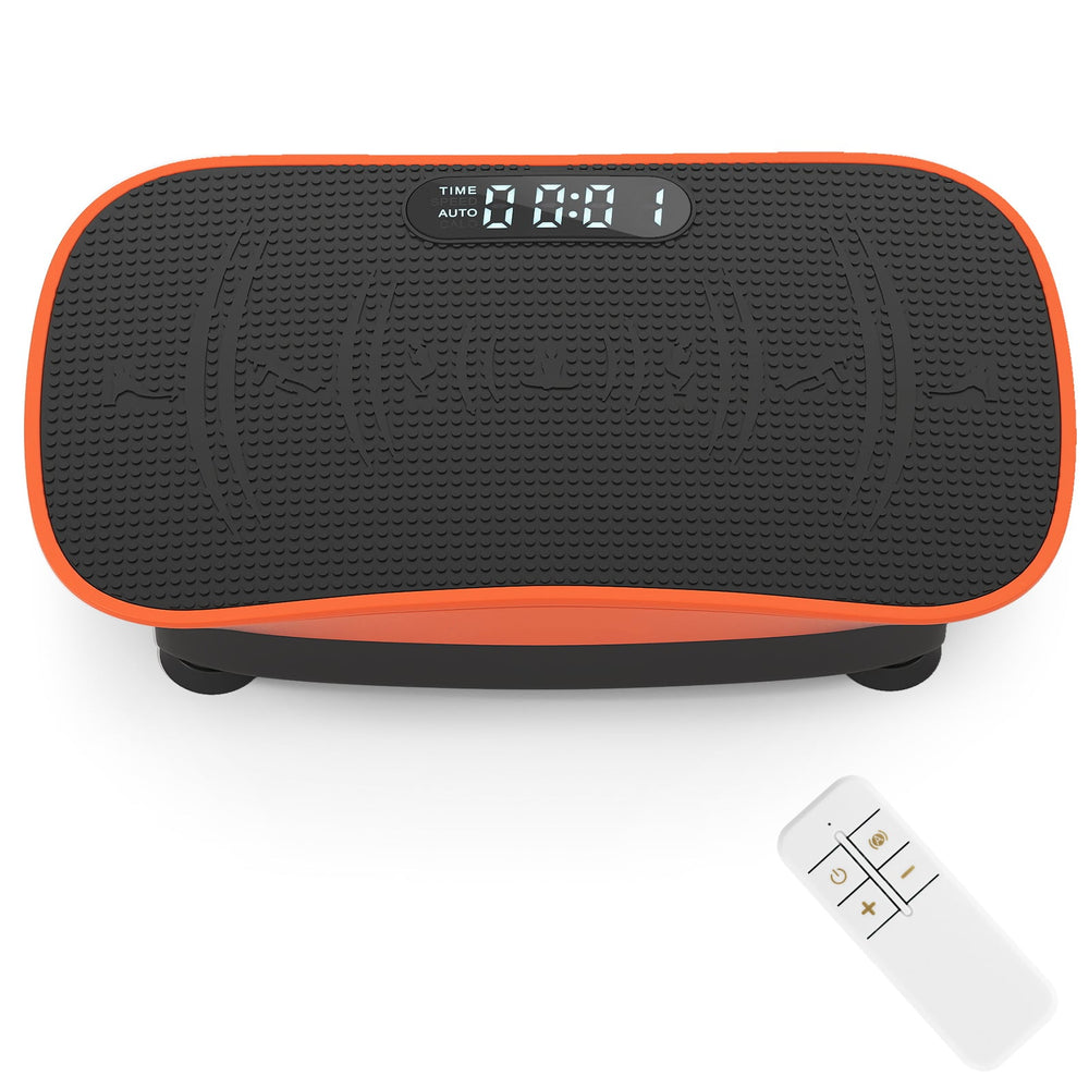 Vibration Plate Exercise Machine for Lymphatic Drainage and Weight Loss with 10 Speed Intensities-Orange