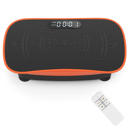 Vibration Plate Exercise Machine for Lymphatic Drainage and Weight Loss with 10 Speed Intensities-Orange