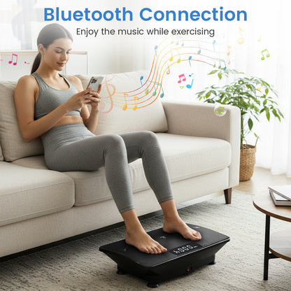 Vibration Plate Exercise Machine with Gravity Sensor for Home-Black
