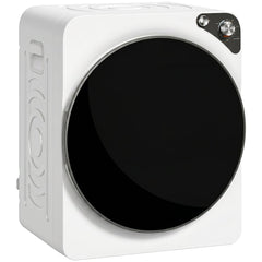 HOMCOM 5kg Vented Tumble Dryer, 1000W Compact Tumble Dryer with 5 Drying Modes, Stainless Steel Tub, White