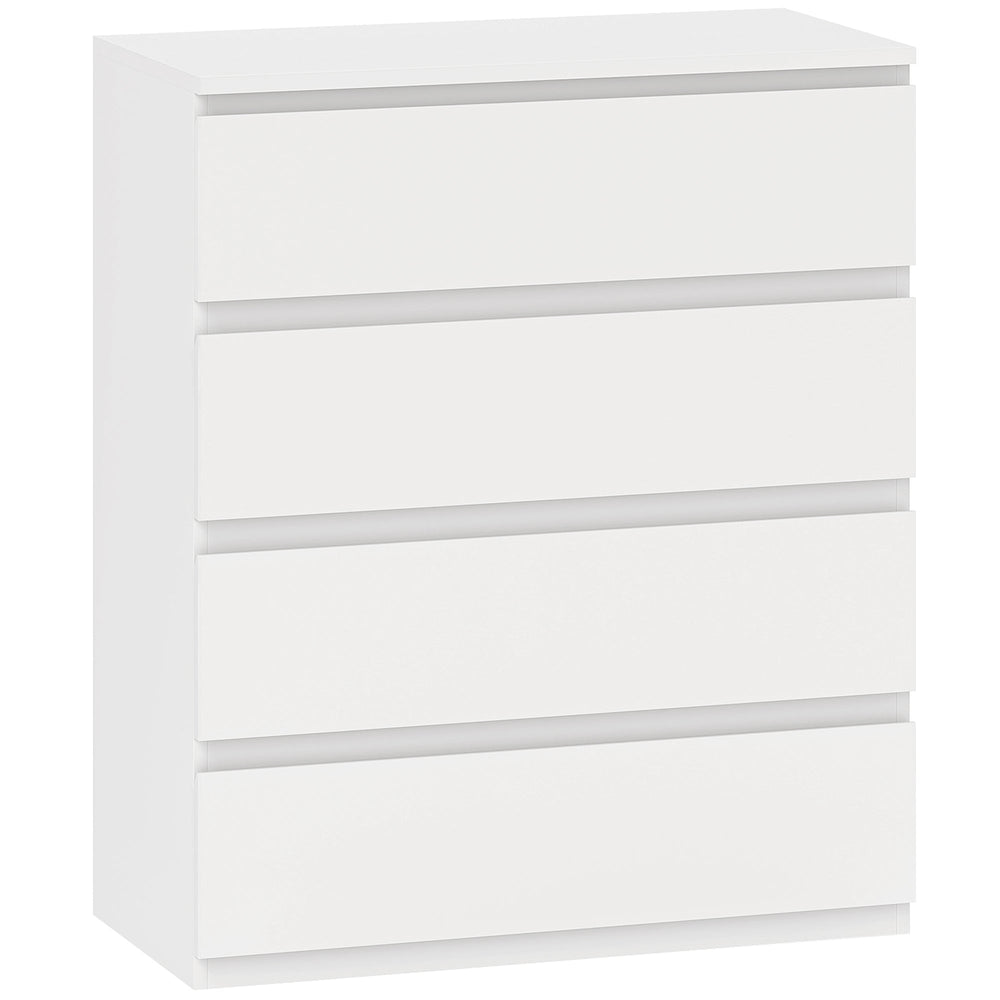 HOMCOM Chest of Four Drawers - White