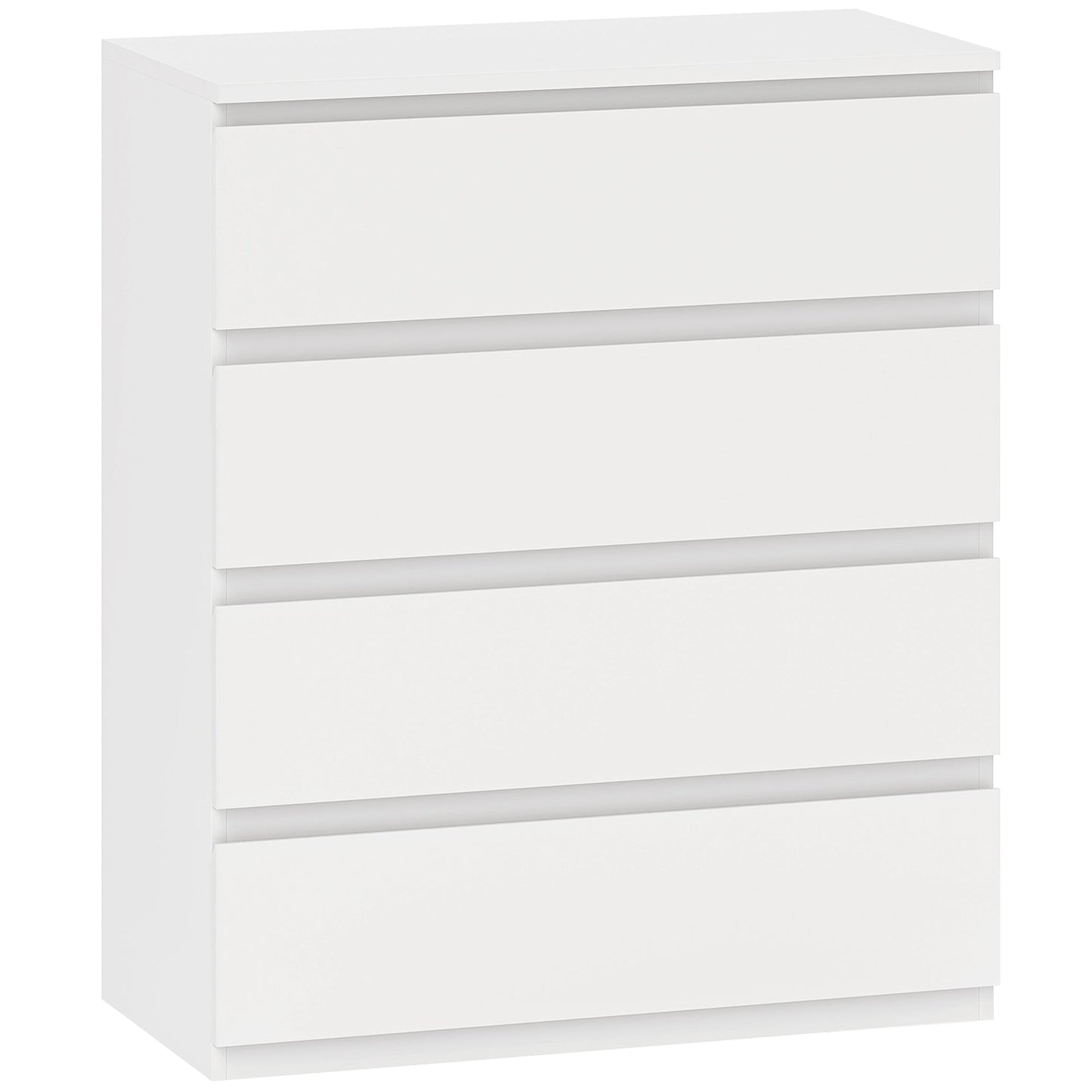 HOMCOM Chest of Four Drawers - White