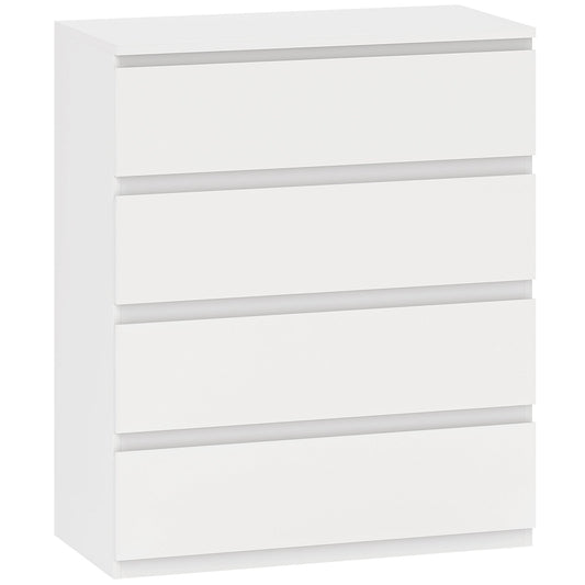HOMCOM Chest of Four Drawers - White