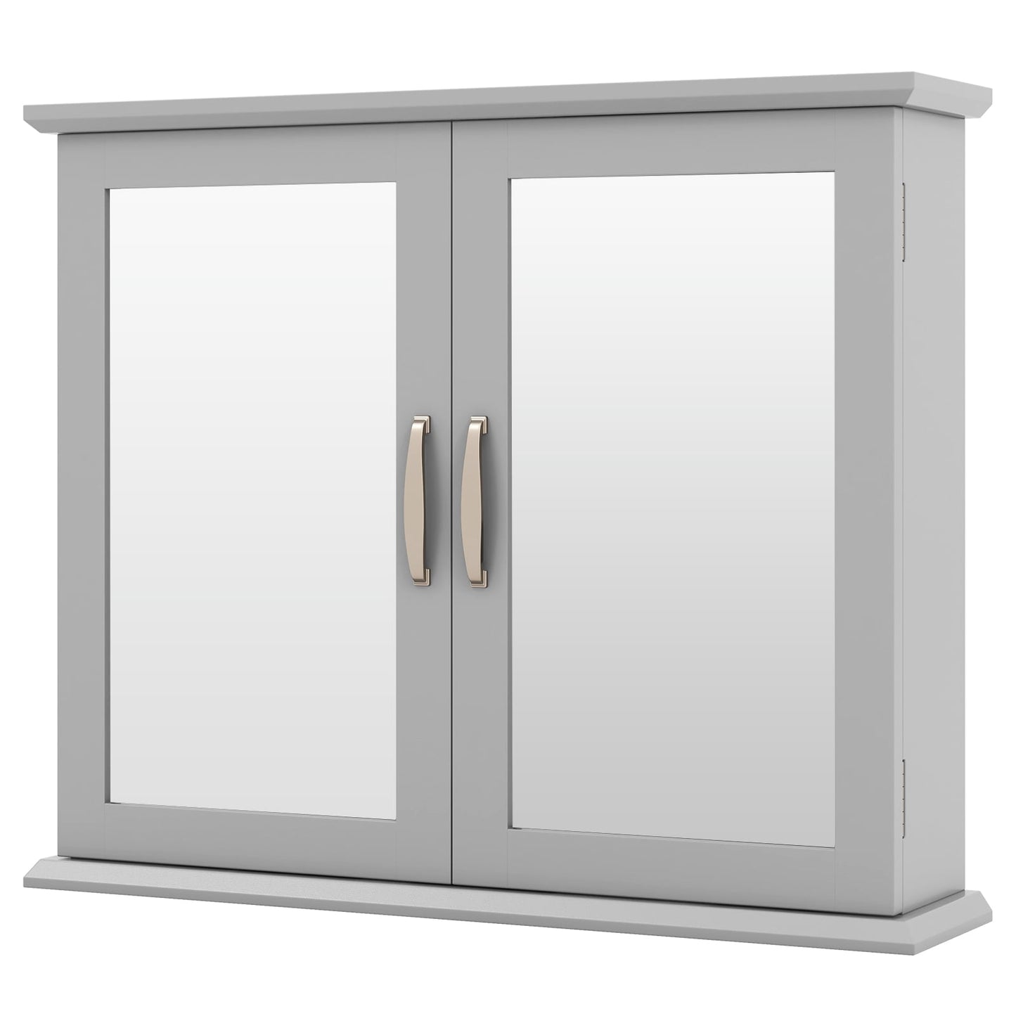 Wall-mounted Bathroom Mirror Cabinet for Bathroom Living Room-Grey