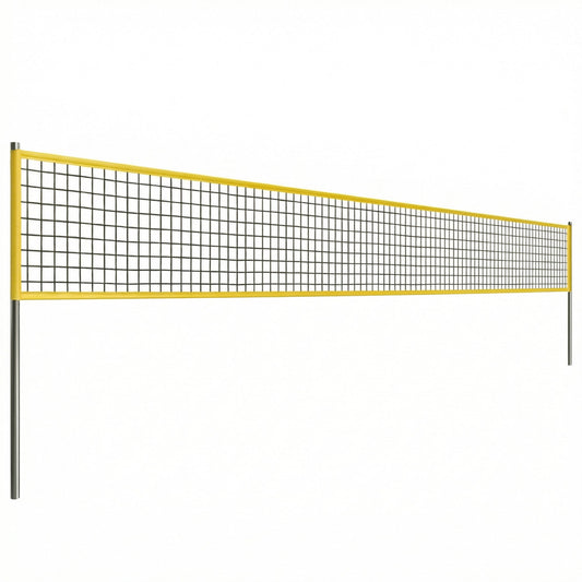 SPORTNOW Portable Volleyball Net Set with Adjustable Height Steel Poles, Volleyball, Boundary Line and Carrying Bag for Beach