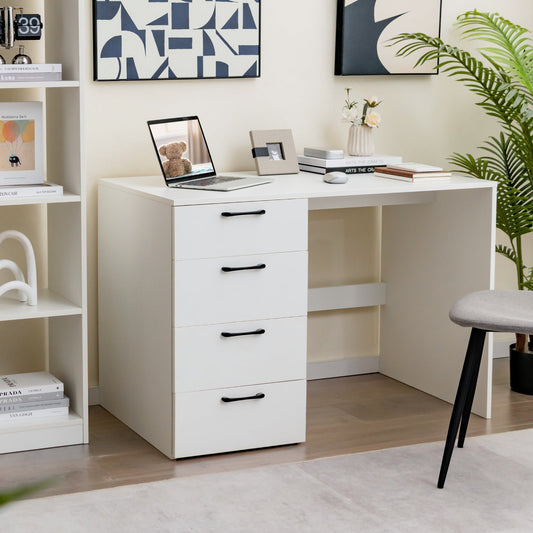 Home Office Writing Desk with File Storage Cabinet