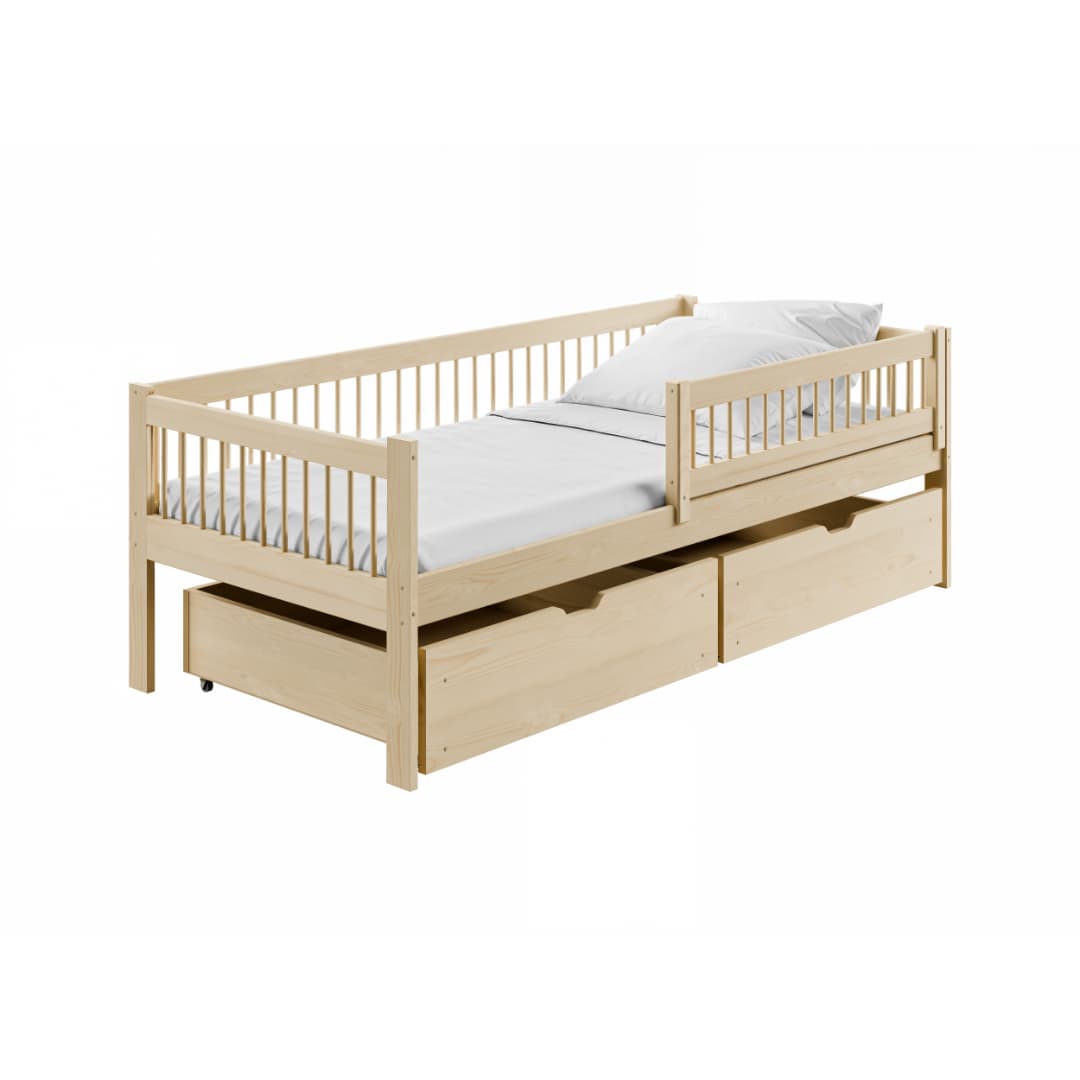 Wooden Single Bed Edi With Storage