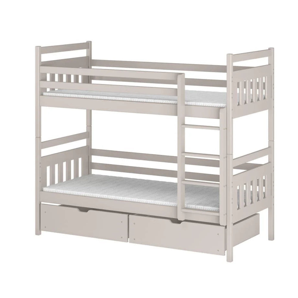 Wooden Bunk Bed Adas with Storage