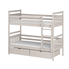 Wooden Bunk Bed Adas with Storage