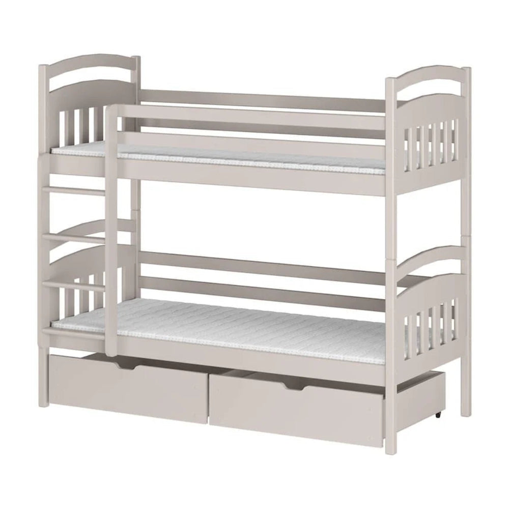 Wooden Bunk Bed Gabi with Storage