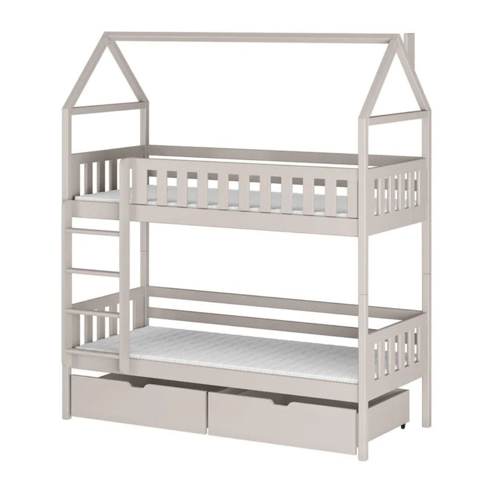 Wooden Bunk Bed Gaja With Storage