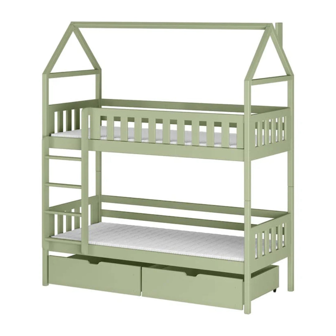 Wooden Bunk Bed Gaja With Storage