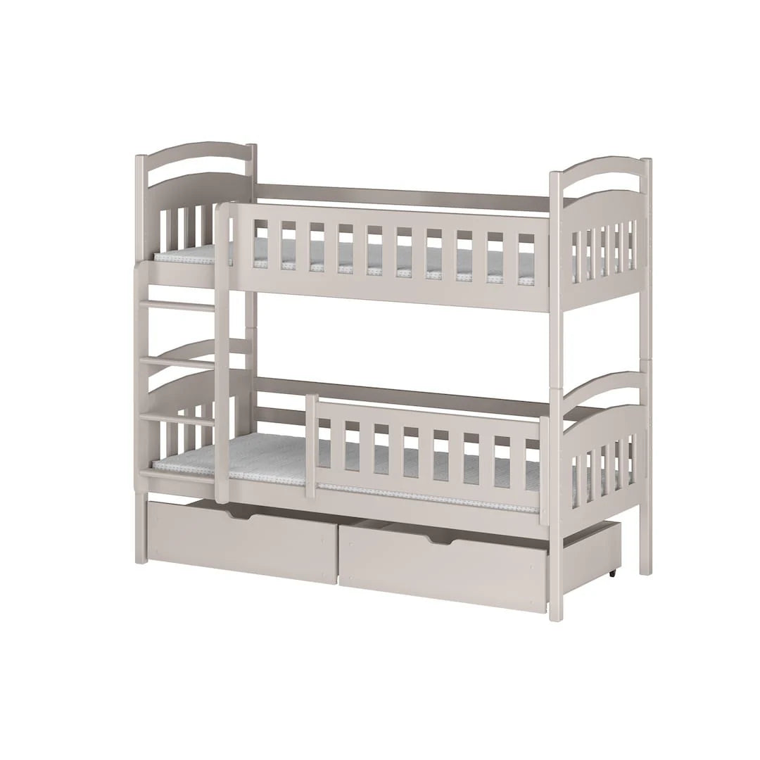Wooden Bunk Bed Ignas with Storage