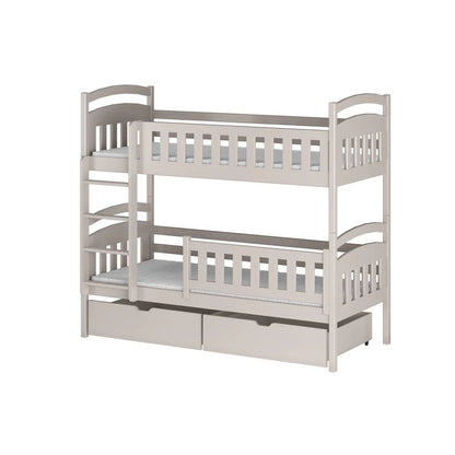 Wooden Bunk Bed Ignas with Storage