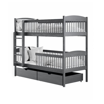 Wooden Bunk Bed Luna With Storage